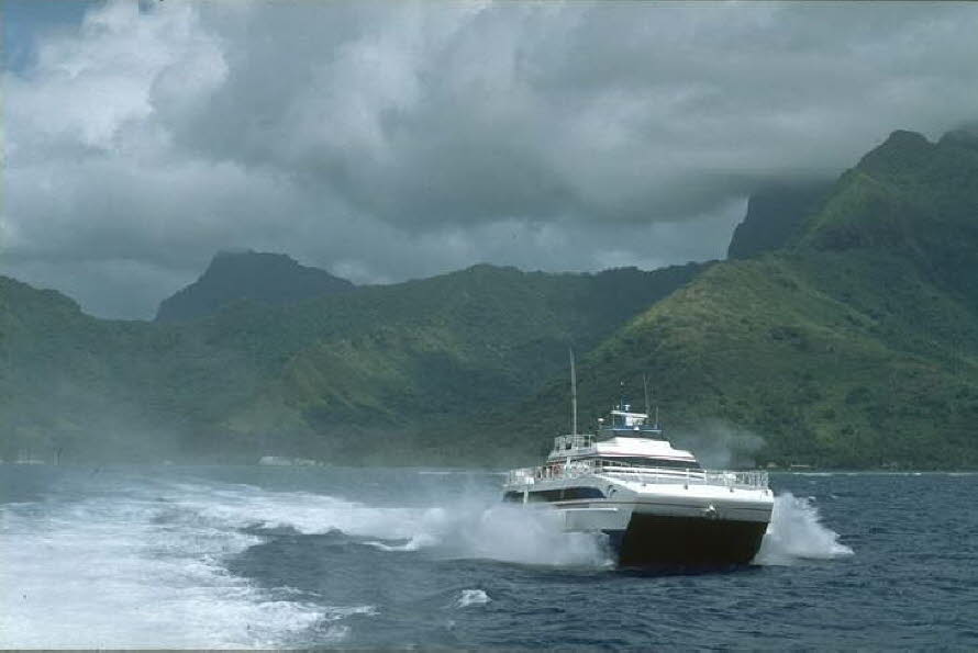 Rennstrecke zwischen Tahiti und Moorea